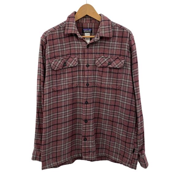 Patagonia maroon plaid button down flannel - Picture 2 of 4